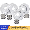 Front Rear Brake Discs Rotors Ceramic Pads for Honda Odyssey (2005–2010)