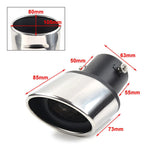 Stainless Steel Rear Exhaust Pipe Tail Muffler Tip for Car