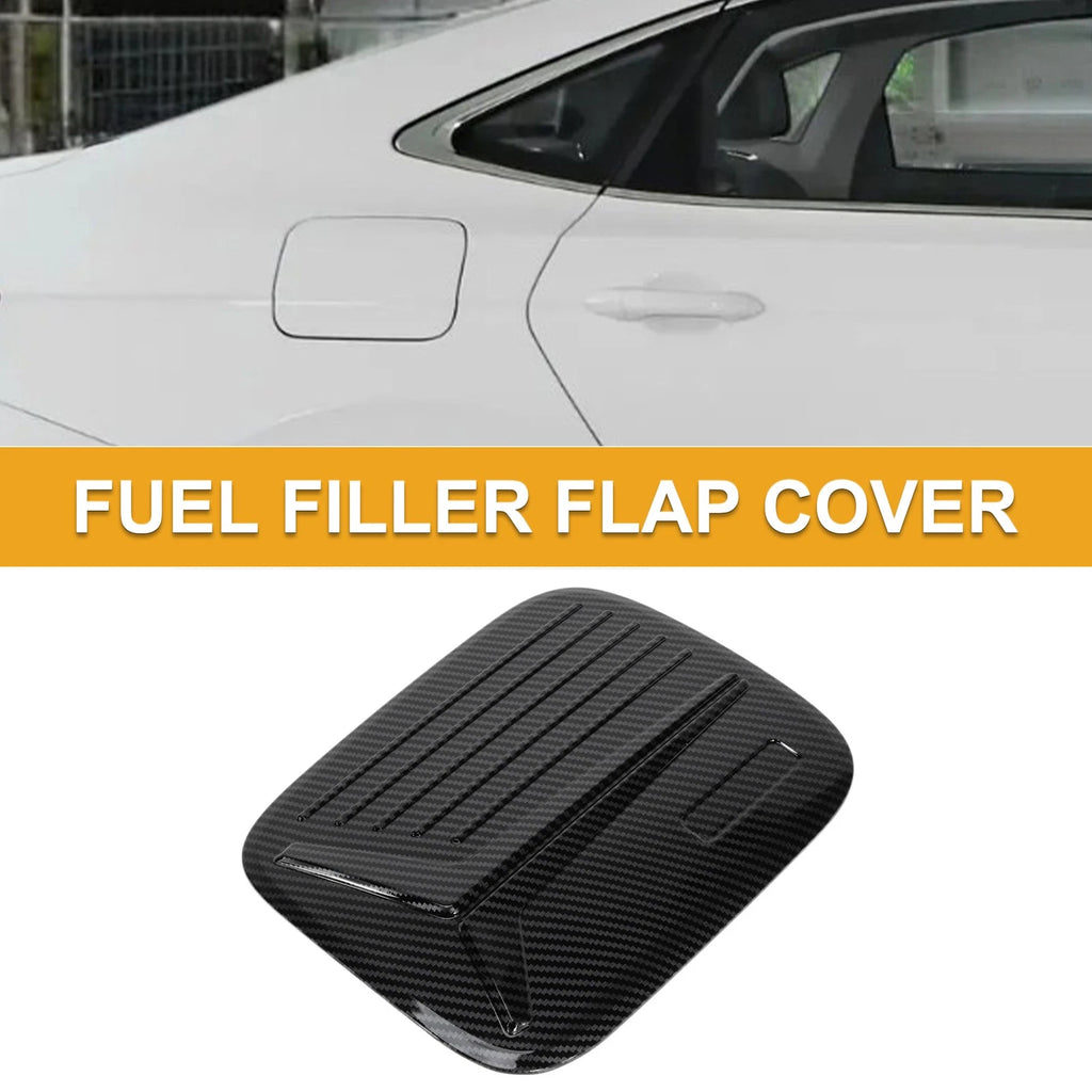 Fuel Tank Door Cap for Mitsubishi Pajero (2020–2025) Carbon Fiber Black