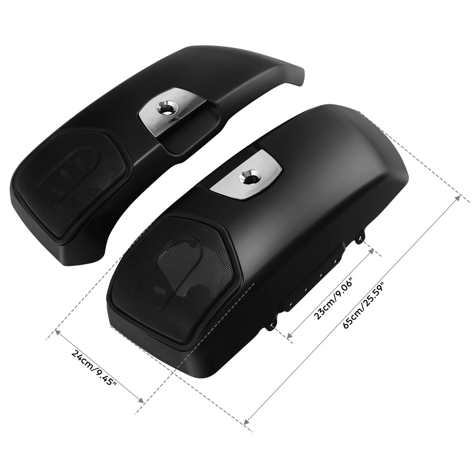 Matte Saddlebag Lids Cover for Indian Chieftain Dark Horse (2019–2025)