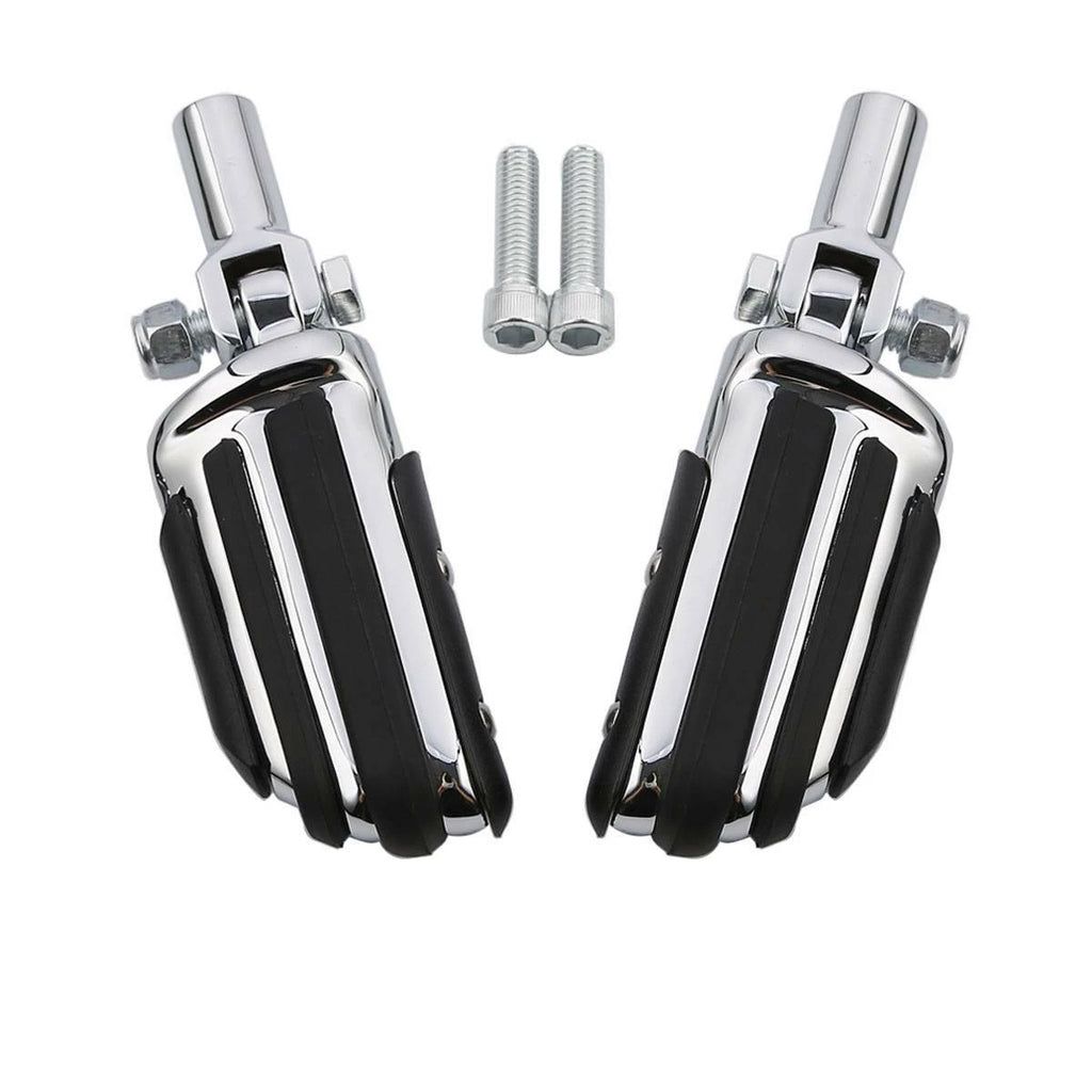 Chrome Passenger Footpegs Footrest Clevis Mounting for Harley Softail (2000–2006)