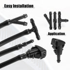 Set of 2 Front Windshield Washer Nozzle Kit for Dodge Avenger (2008–2014)