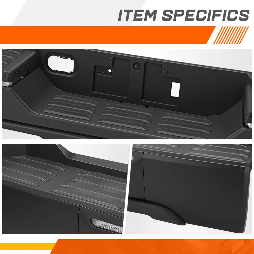Rear Bumper Assembly for Toyota Tundra (2022–2026) w/o Sensor Hole, Towing Pkg, LED Lamp