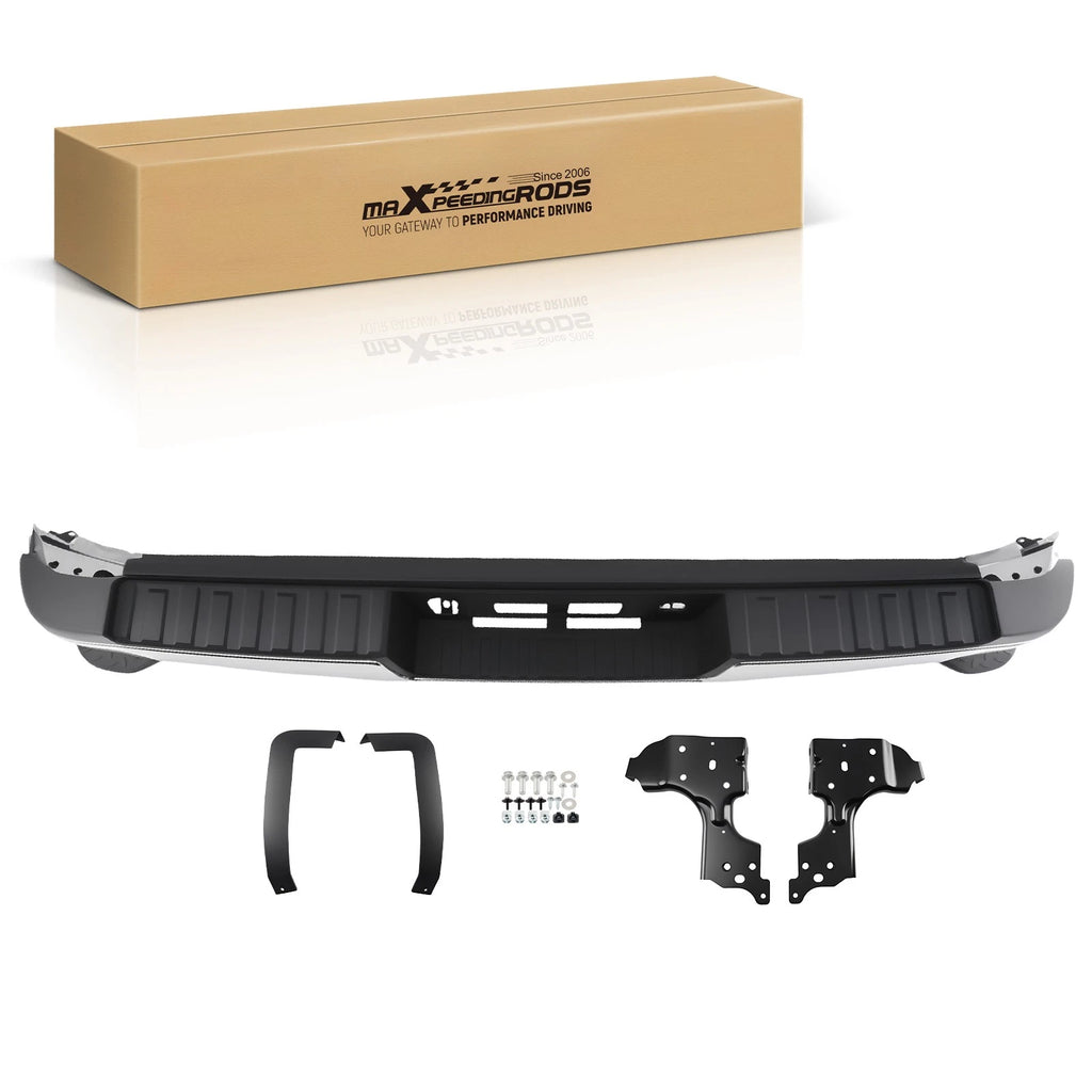 Chrome Rear Bumper for Chevrolet Silverado 2500HD/3500HD (2015–2019)