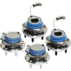 Wheel Hubs for Cadillac CTS (2004–2007) Front & Rear 6 Lug with Bearing & Sensor