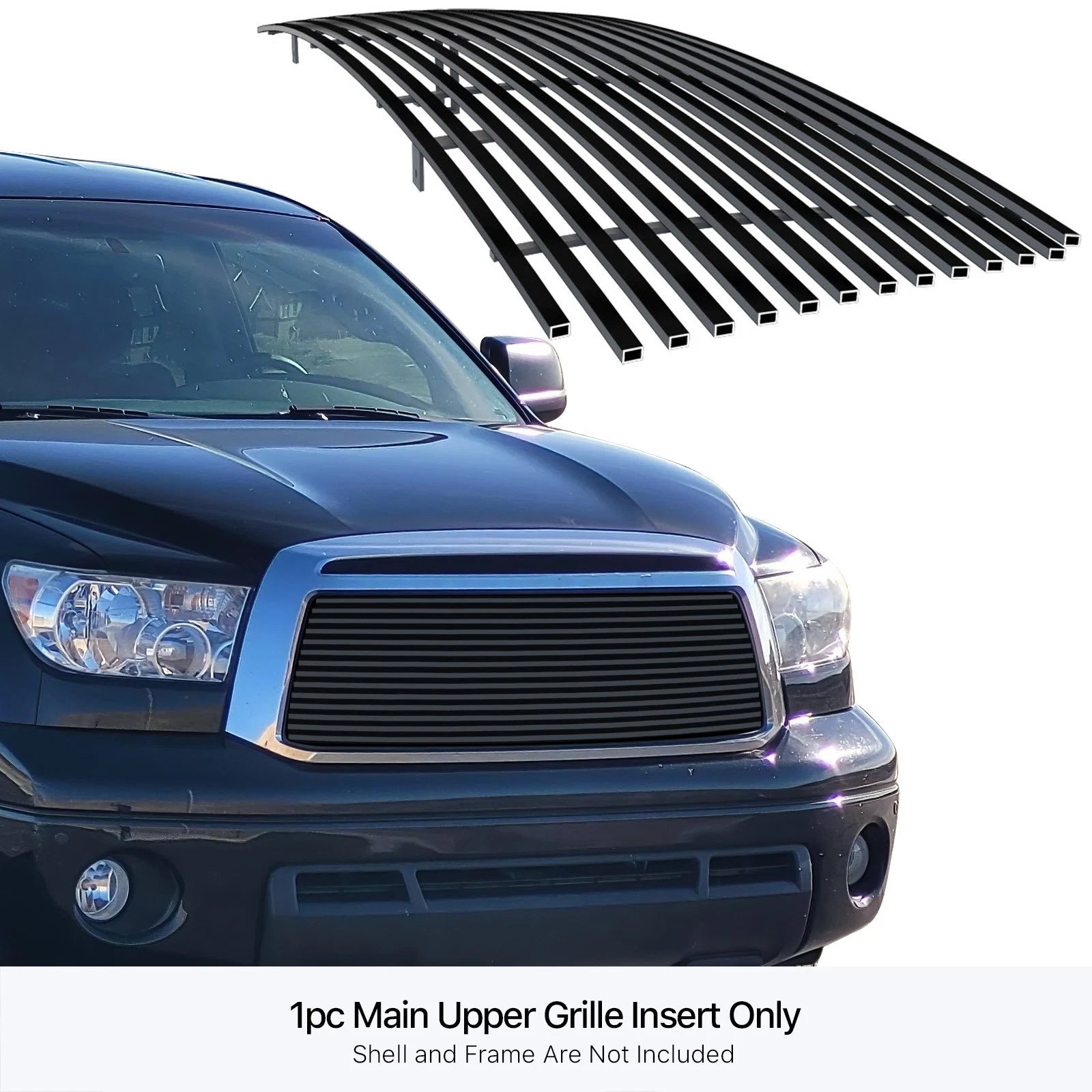 Upper Stainless Black Billet Grille Insert for Toyota Tundra (2010-2013)