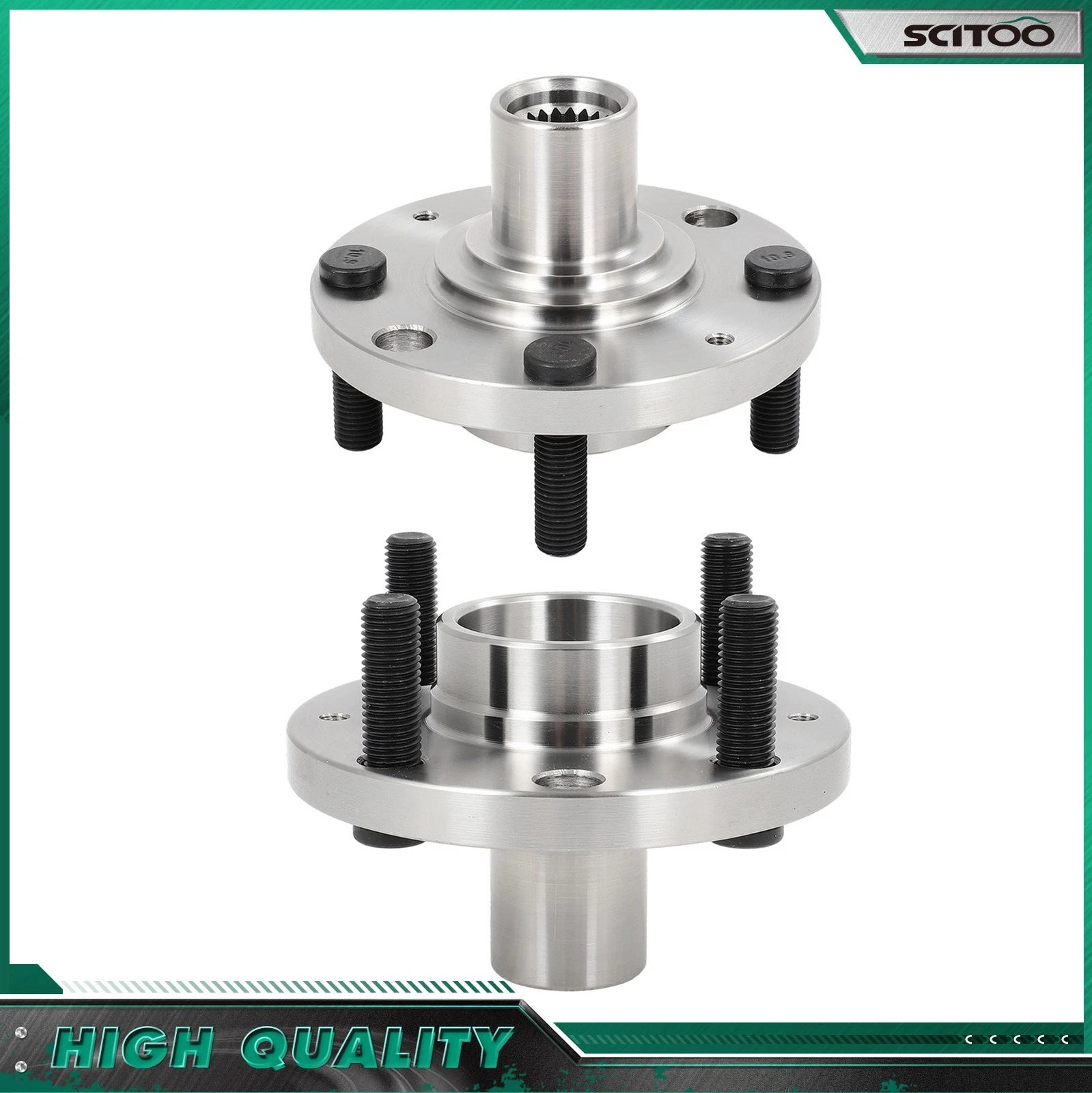 Pair of Front Wheel Hubs for Pontiac Wave G3 (2005–2009) Wave5 (2005–2008)