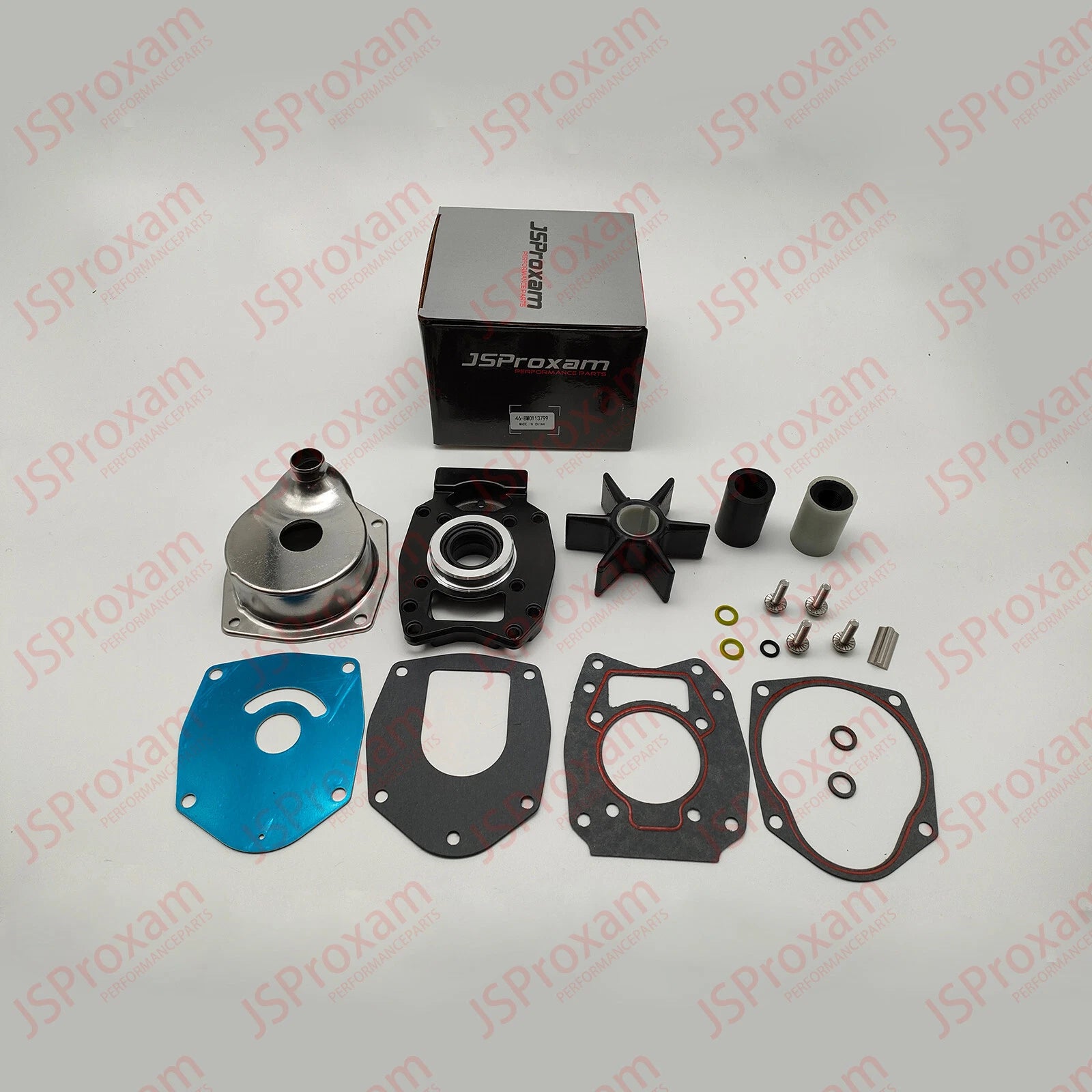 Water Pump Impeller Kit for Mercury Mariner 60-125 HP (46-8M0113799, 46-43024A7)