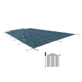Inground Pool Cover Safety for Rectangle Swimming Pool (Mesh, Solid)