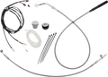 EZ Install Kit for Harley Davidson (12" Handlebars, Upper Clutch, Braided)