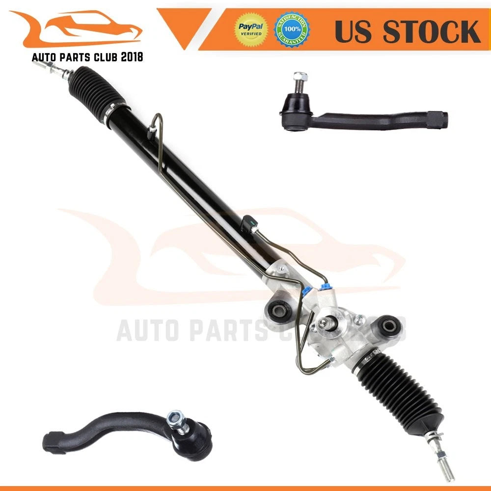 3 Pcs Power Steering Rack and Pinion + Outer Tie Rods for Honda Accord (2010)