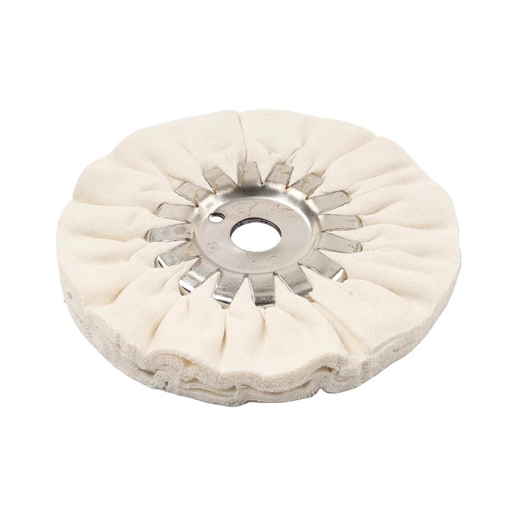 5 Inch Cotton Airway Buffing Polishing Wheel for Rotary Tool (16mm Bore)