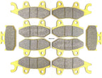 Set of 4 Brake Pads for Yamaha Rhino 700 YXR700 (2008–2013)