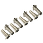 8x 3Pin XLR Female to Male Audio Pass Through Connector Adapter