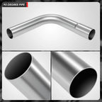 90 Degrees Bend Exhaust Pipe for - 2" OD, 18-Gauge