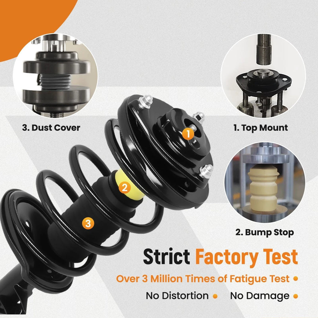 4X Complete Shocks Struts for Kia Magentis Optima (2007–2010)