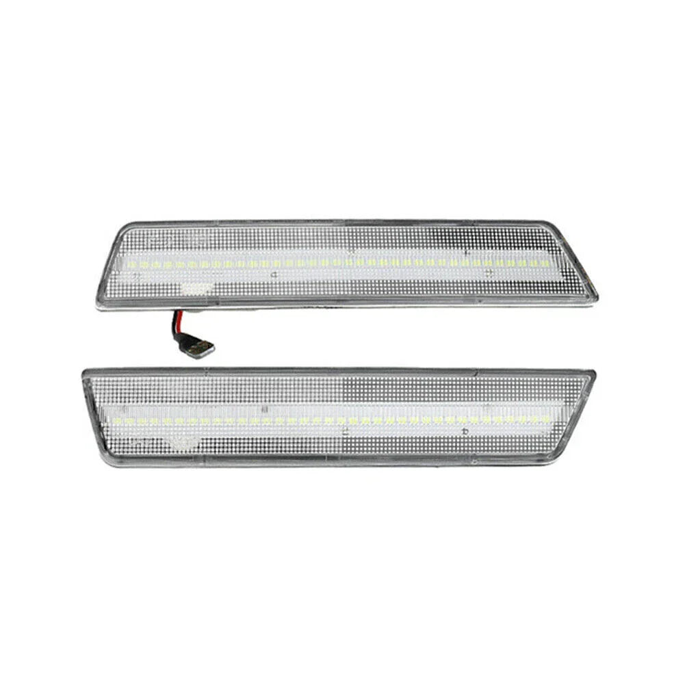 White LED Rear Side Marker Lights Pair for Dodge Challenger/Charger (2008-2014)