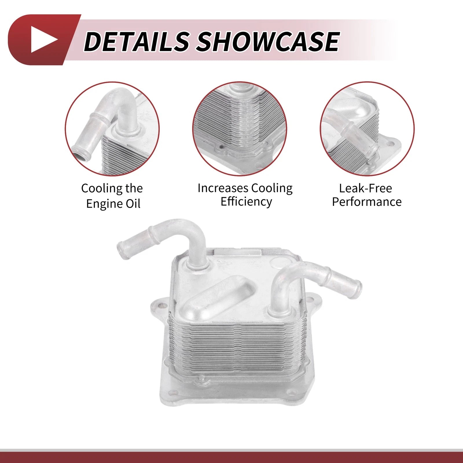 Engine Oil Cooler for Nissan Sentra (2013–2018) L4 1.6L 1.8L No.216063JXOA
