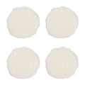 Set of 4 Lambswool Polishing Pads for Random Orbital Sander (Auto Repair)