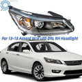 Headlight for Honda Accord Sedan (2013–2015) Black Right W/O DRL