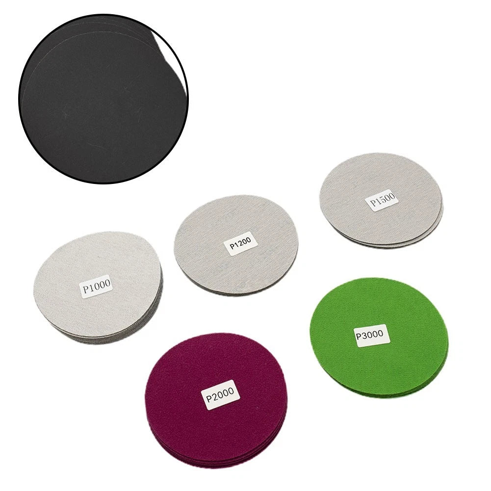 30Pcs 125mm Wet Dry Sanding Pad Discs 800-3000 Grit for Sander