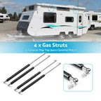 Set of 4 Gas Struts for Jayco Coromal Caravan Pop Top (825mm, 330N)