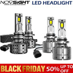 Set of 4 9005 + 9006 LED Headlight Bulbs Conversion Kit 6500K 80000LM for
