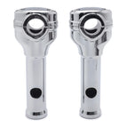Chrome 6" Risers 1" Handlebar Top Clamps for Harley Super Glide Softail (2006–2023)