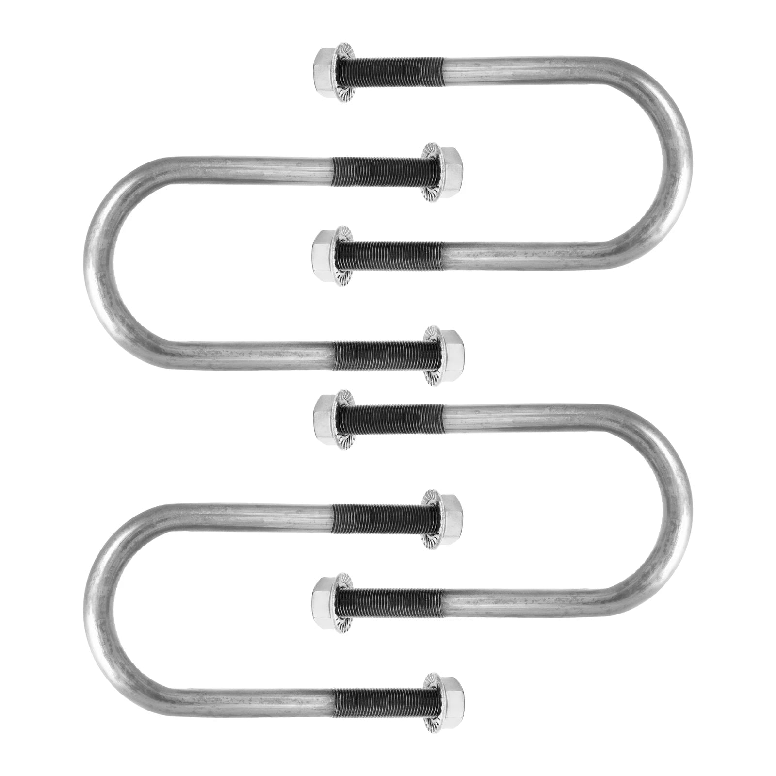 Set of 4 Trailer U Bolt Kit for 2 Inch Axle Tube (6 Inch Long)
