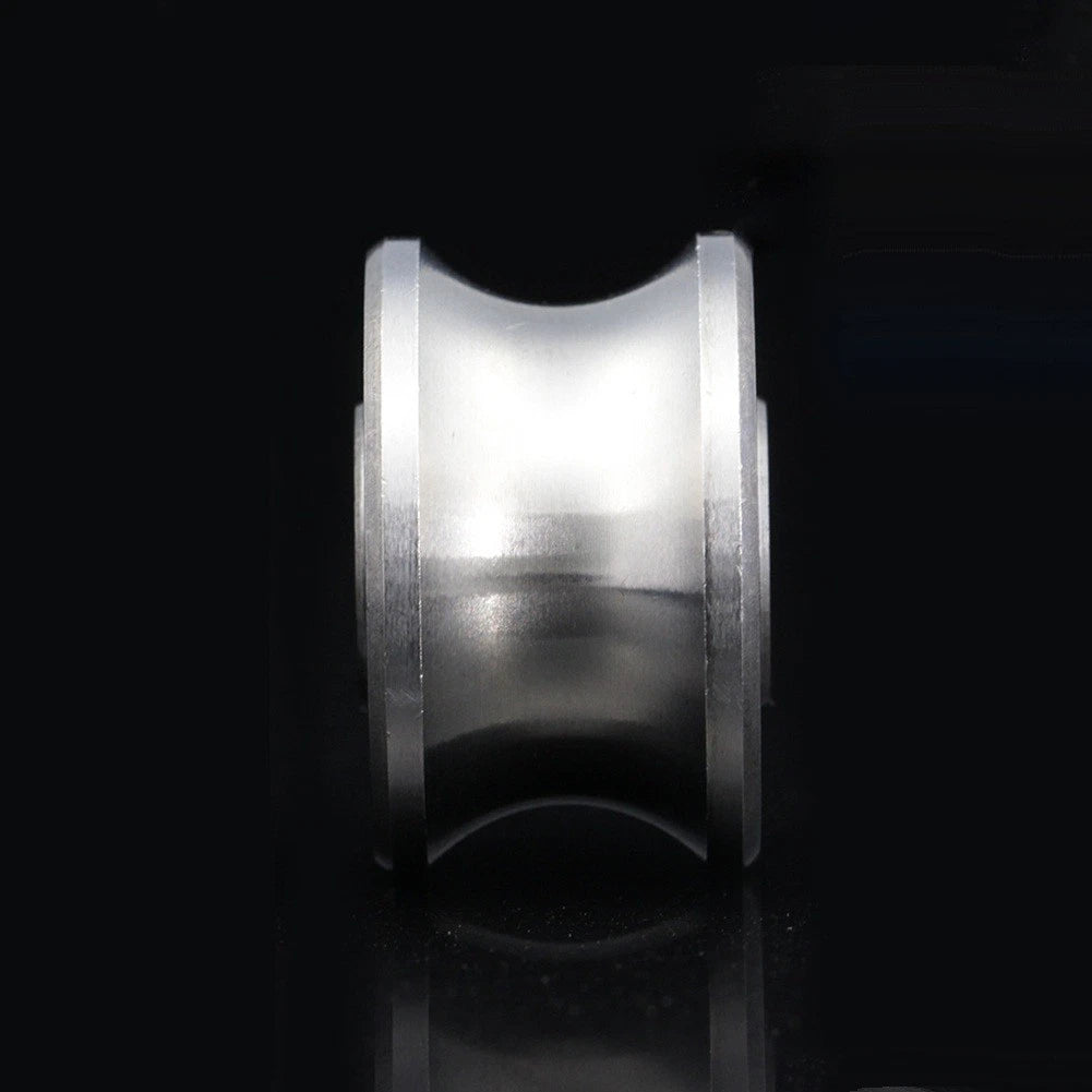 2X U22 Groove Round Bottom Track Pulley Bearing Sliding Rollers