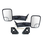 Manual Mirror Set of 2 for Dodge Ram 1500 (1994–2001) Towing Folding Black