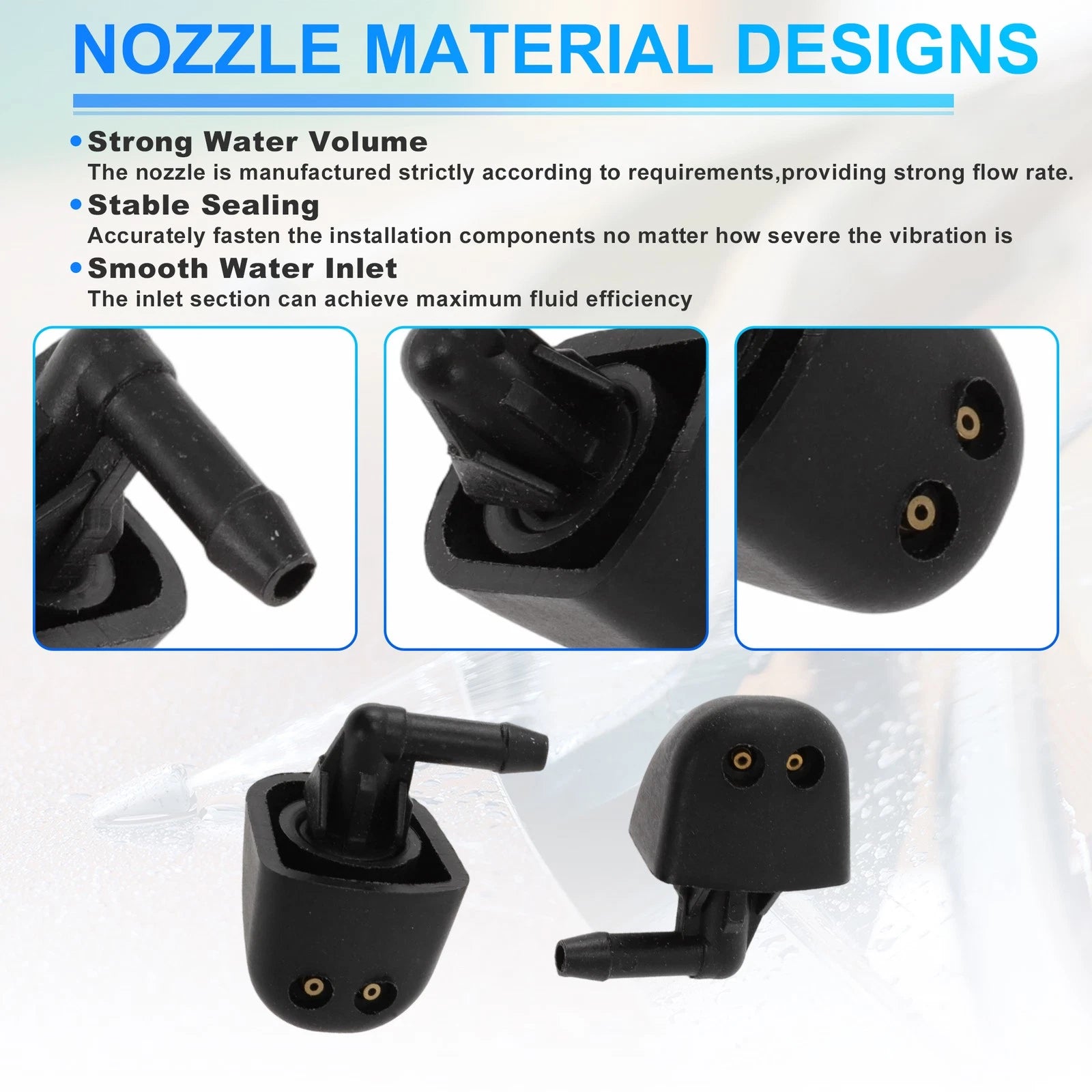 Windshield Washer Nozzle for Renault Trafic II (2001–2014) Replace No. 4409753