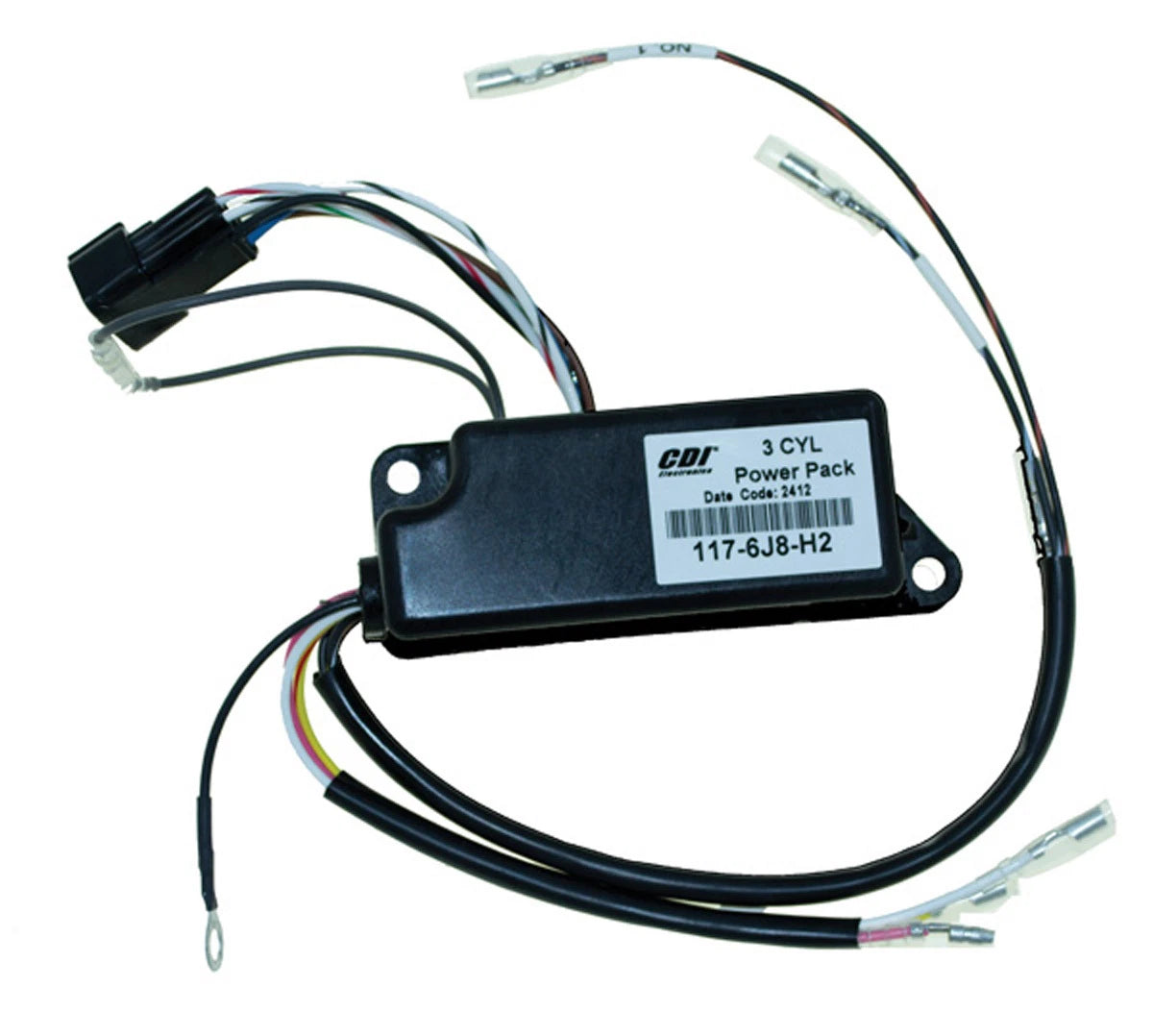 CDI Ignition Pack for Yamaha 25/30 HP 3 Cyl (1999–2002) - 117-6J8-H2