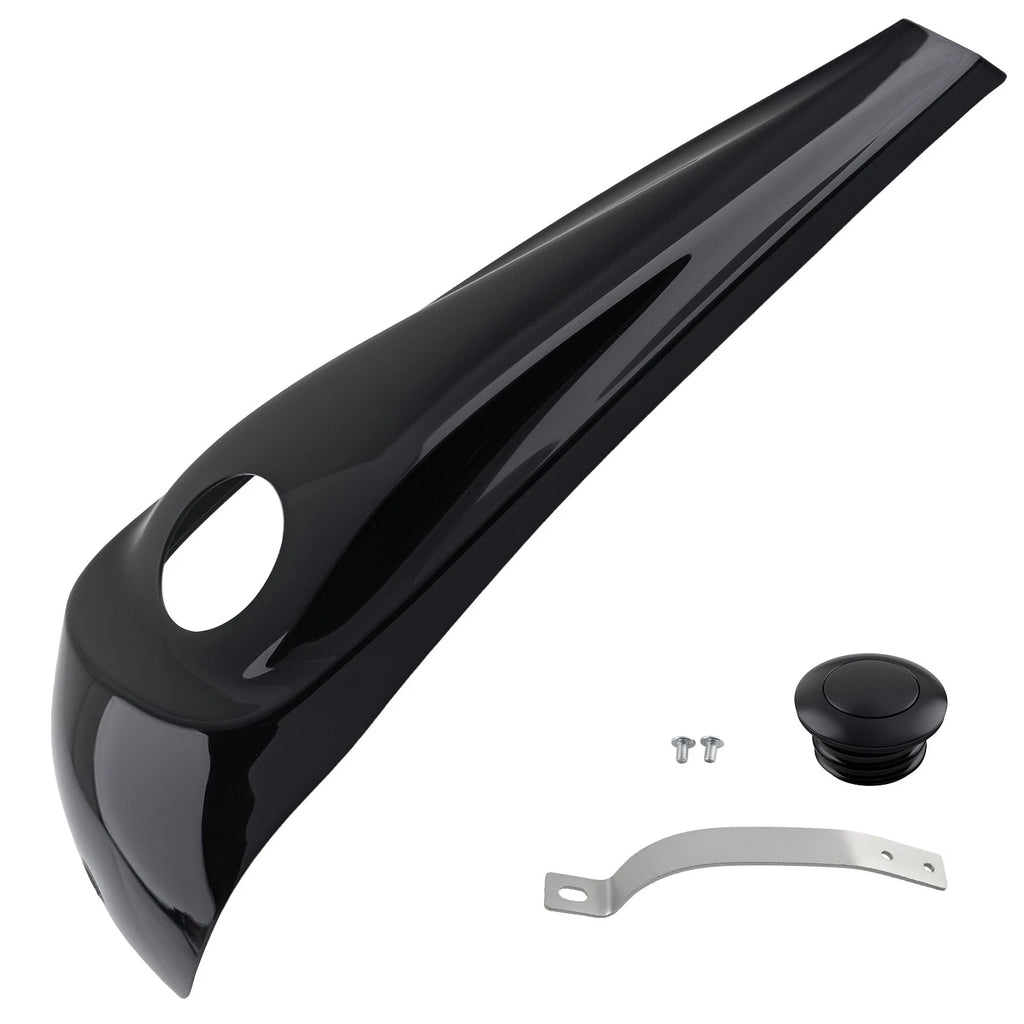 ABS Fuel Console for Harley Electra/Street Glide (2008–2023) Black w/ Gasket