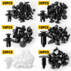 100Pcs Car Retainer Clips for Universal Door Panel Trim Bumper Fasteners