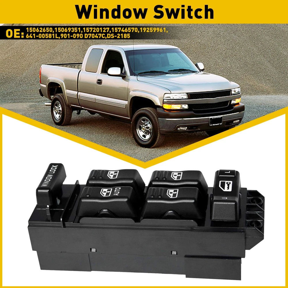 Window Control Switch for Chevy Silverado 1500 HD (2000–2002)