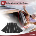 Door Pillar Window Trim for Hyundai Sante Fe (2019–2023) Black