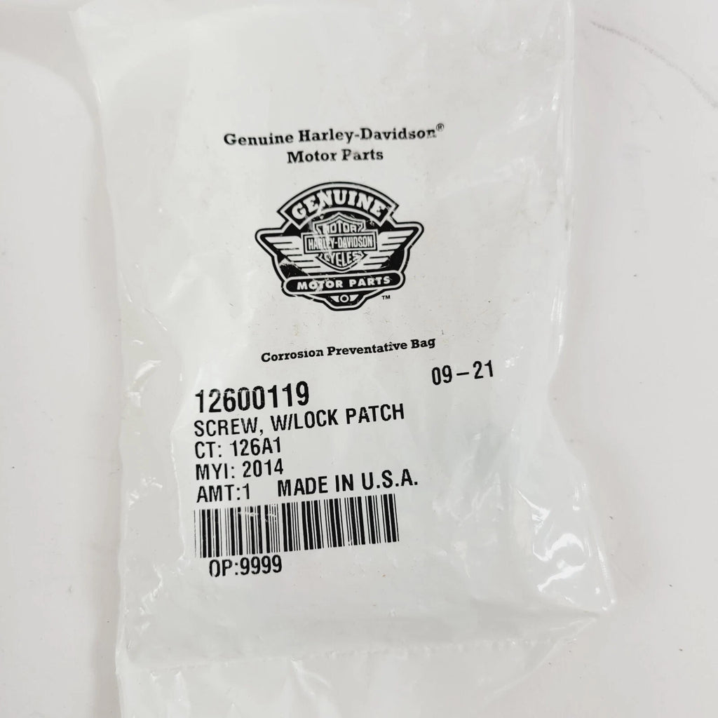 Hex Head Screw with Lockpatch for Harley Davidson (12600119)