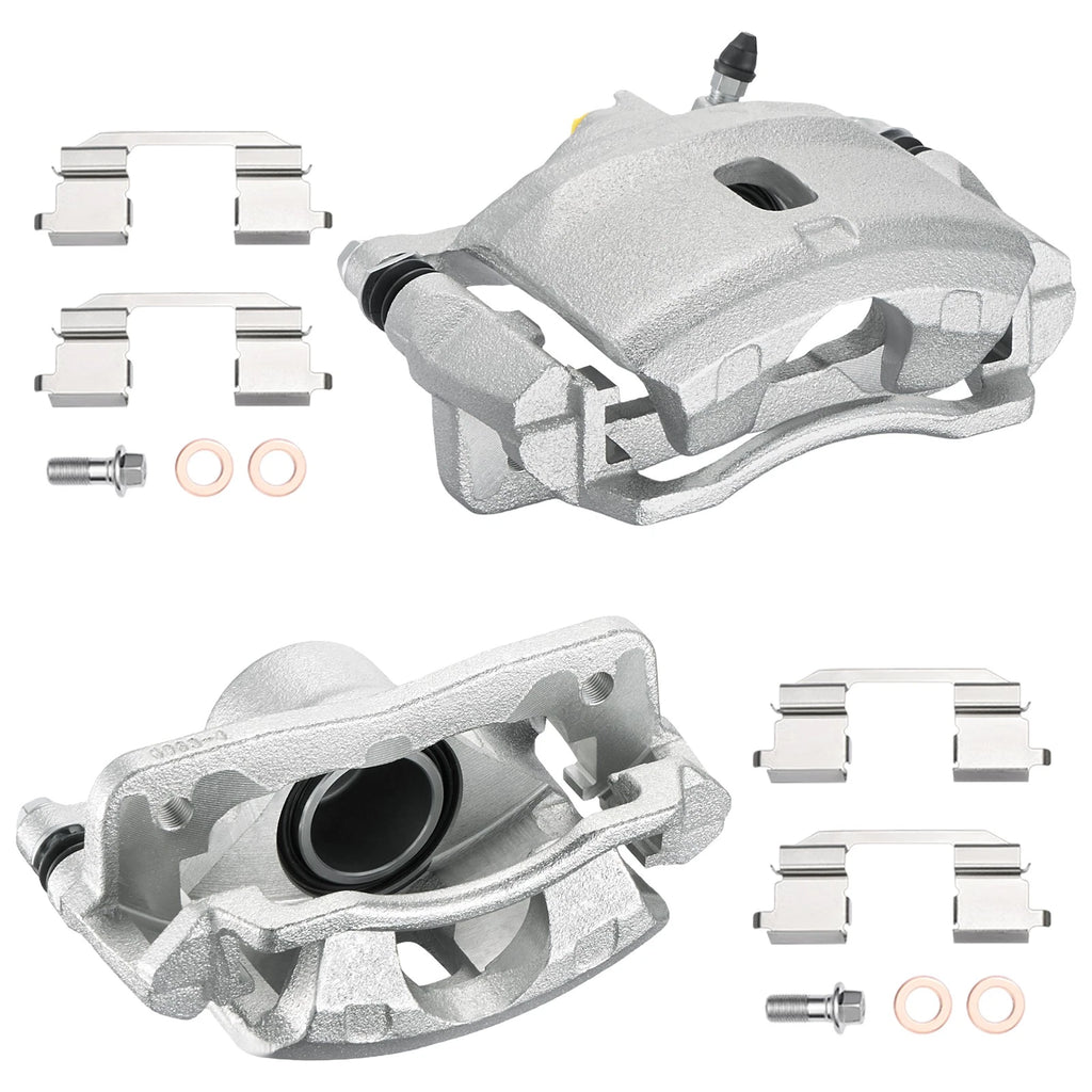 Pair Front Brake Calipers with Bracket for Acura EL (1997–2000) Civic (2001–2005)