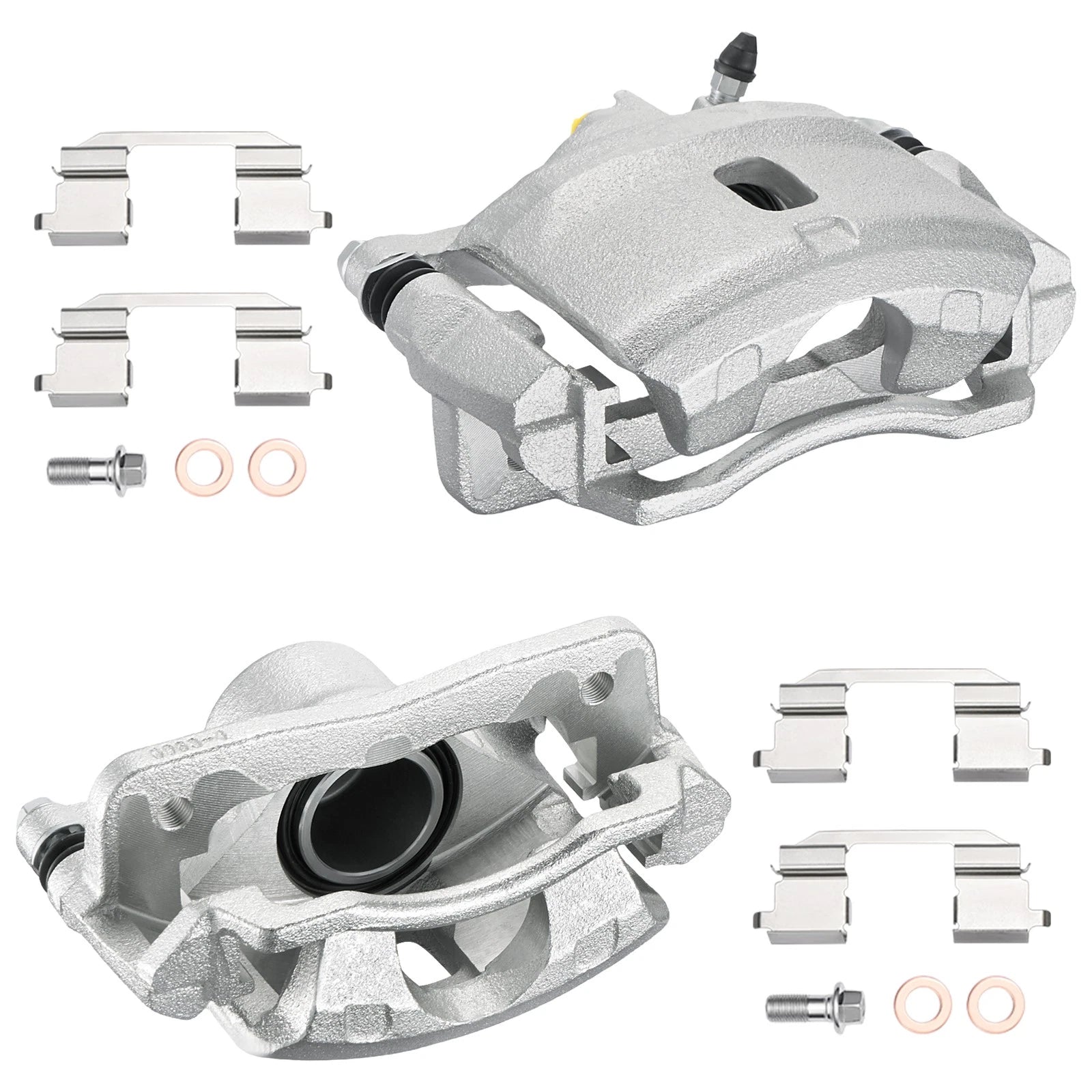 Pair Front Brake Calipers with Bracket for Acura EL (1997–2000) Civic (2001–2005)