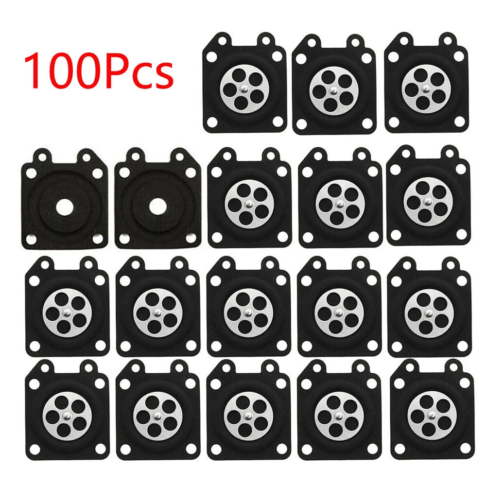 100Pcs Carburetor Diaphragm Gasket for Walbro (95-526, 95-526-9, 95-526-9-8)