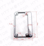 Chrome Motorcycle License Plate Frame for Honda Yamaha Harley