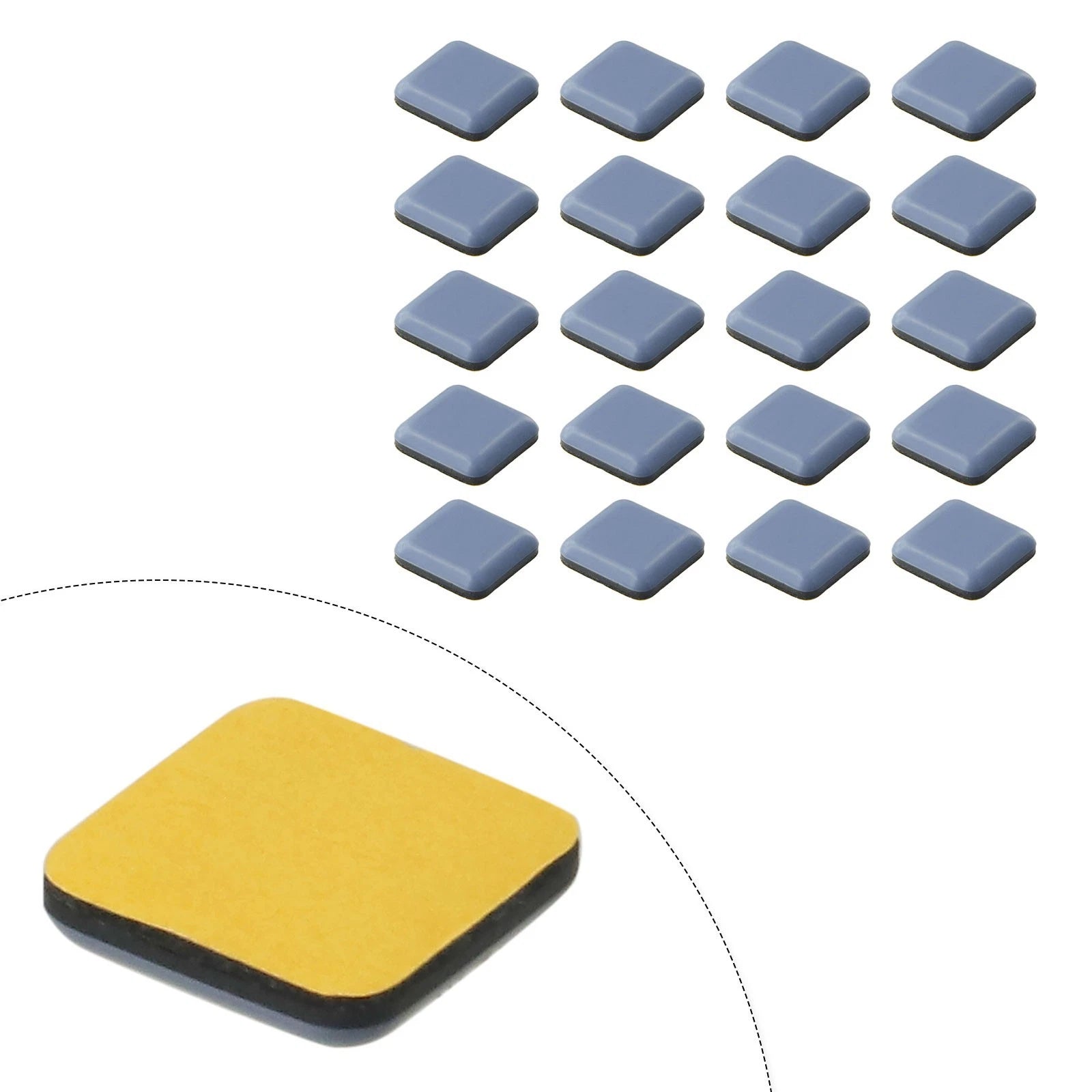 20X PTFE Chair Leg Floor Protectors Sliders for
