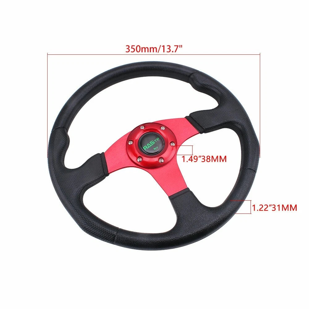 13" Racing Steering Wheel for Universal 6 Bolt Applications