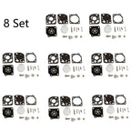 Set of 8 Carburetor Diaphragm Repair Kit for ZAMA C1U C1Q RB-47
