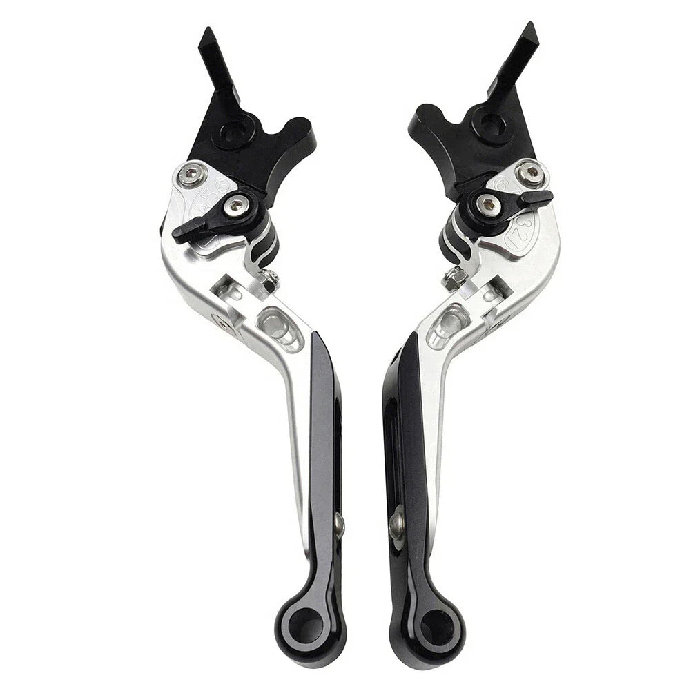 CNC Silver Extendable Brake Clutch Levers for Honda CBR650R CB650F (14-23)