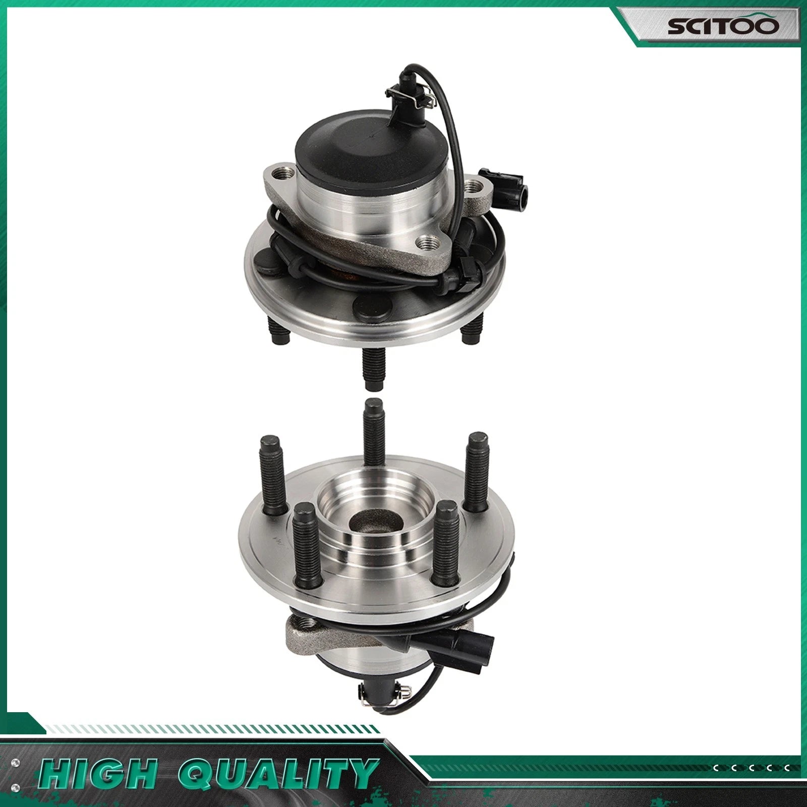 2X Front Wheel Bearing Hub Assembly for Jaguar XJ XF (2010–2019) RWD