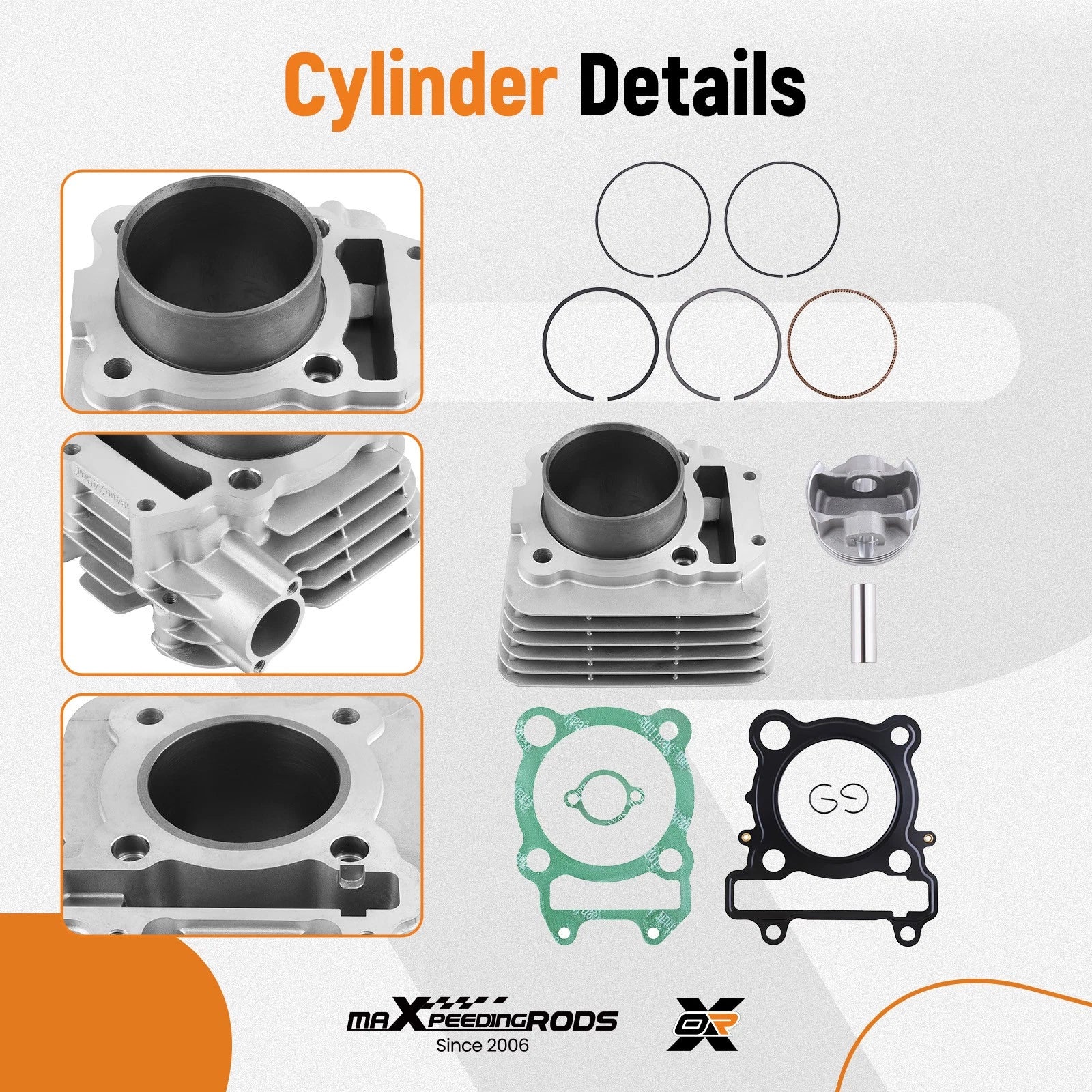Top End Gaskets Kit for Yamaha Raptor 250 (YFM250R) (2008–2013)
