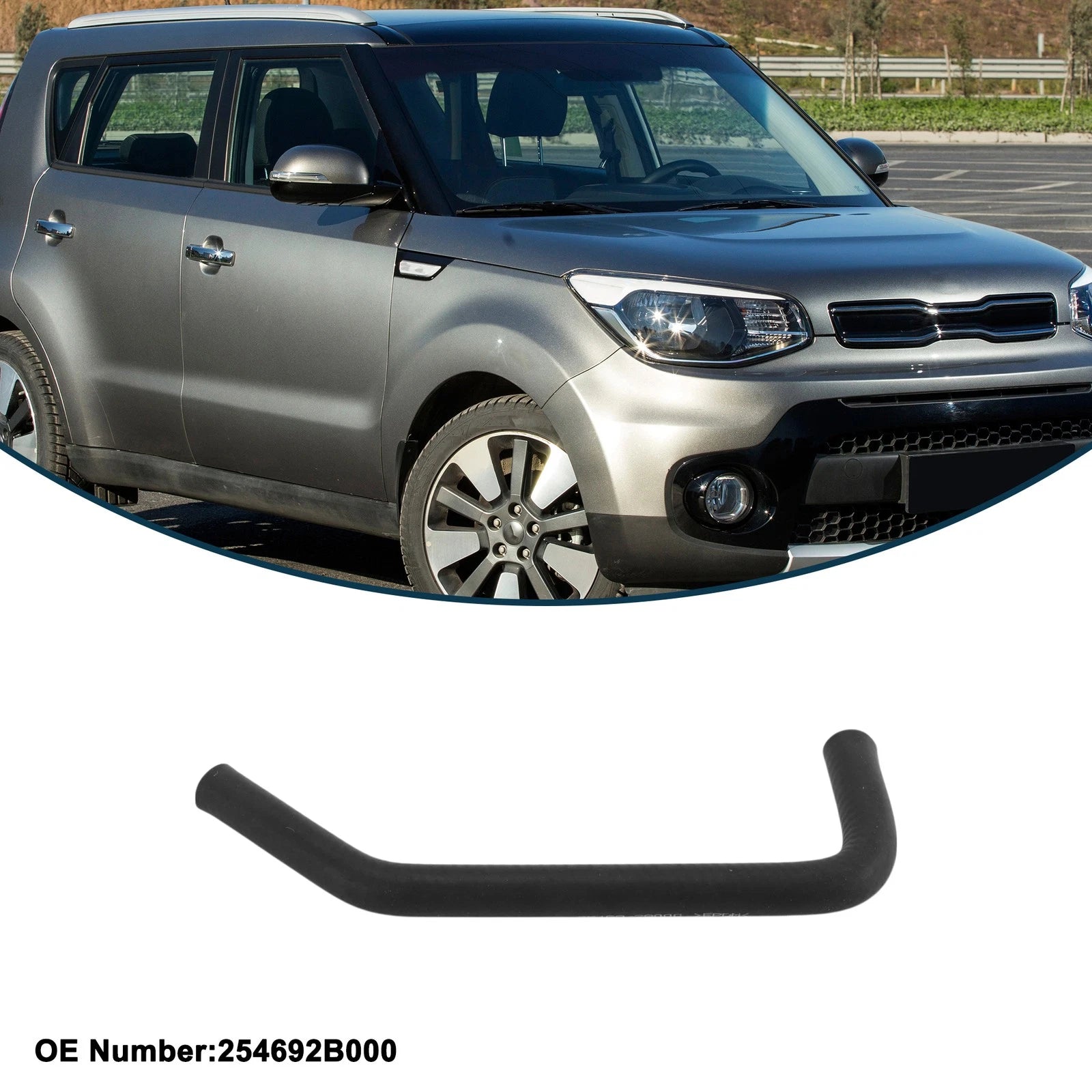 Radiator Hose No. 254692B000 for Kia Soul (2010–2011) Rubber Coolant Pipe
