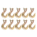 10PCS 3/8" Clevis Slip Hook G70 Tow Chain Hook for Truck Trailer (6000LBS WLL)
